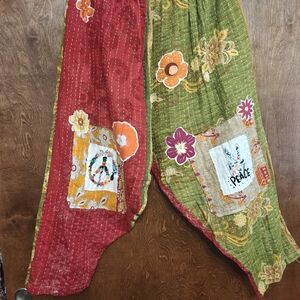 NWOT Kantha Peace Pants From Kaantha Karma Free Size Up to 3X